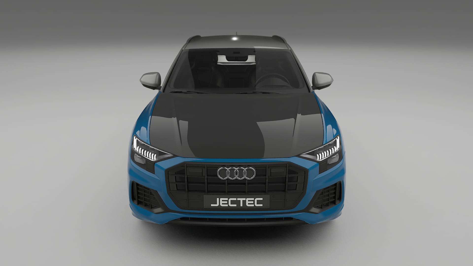 Audi Q8 F1 prefacelift PPF Fólie na auto | CrystalGuard Přední kit s karbonovou kapotou