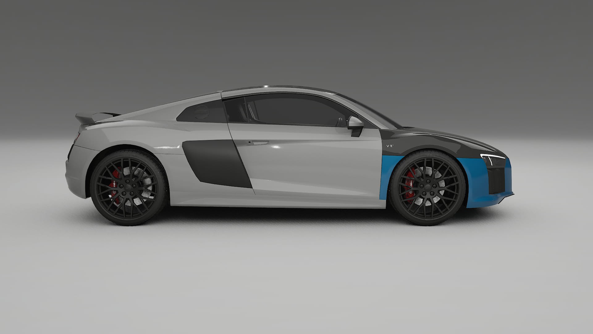 Audi R8 typ-4S prefacelift PPF Fólie na auto | CrystalGuard Přední kit s karbonovou kapotou