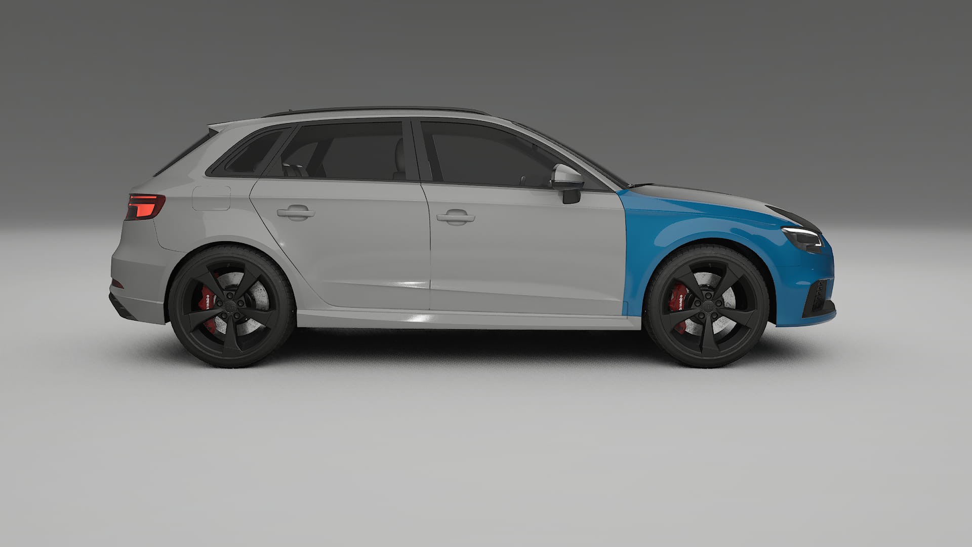 Audi RS3 Sportback 8V facelift PPF Fólie na auto | CrystalGuard Přední kit s karbonovou kapotou