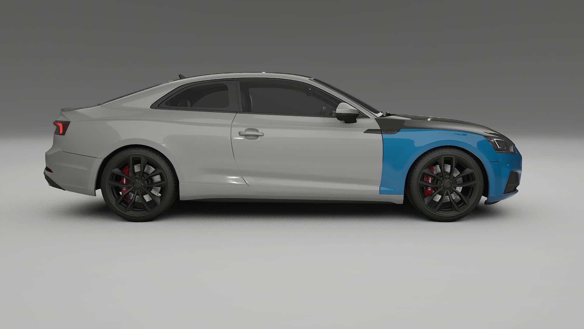 Audi S5 B9 prefacelift PPF Fólie na auto | CrystalGuard Přední kit s karbonovou kapotou