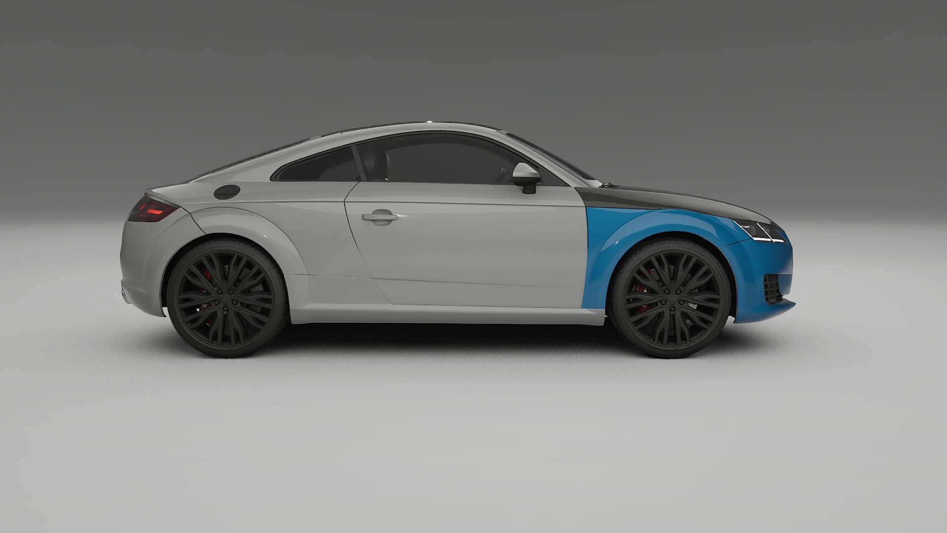 Audi TT coupe 8S prefacelift PPF Fólie na auto | CrystalGuard Přední kit s karbonovou kapotou