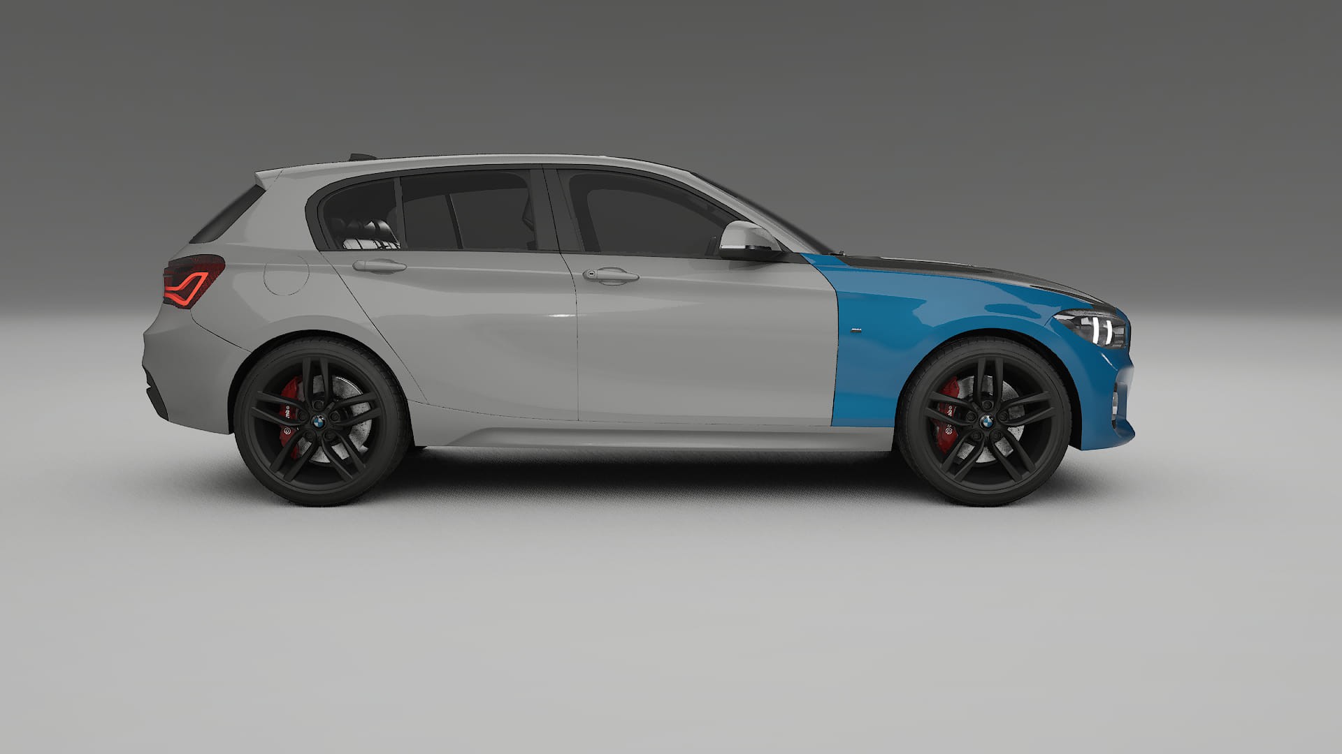 BMW 1 F20 facelift PPF Fólie na auto | CrystalGuard Přední kit s karbonovou kapotou