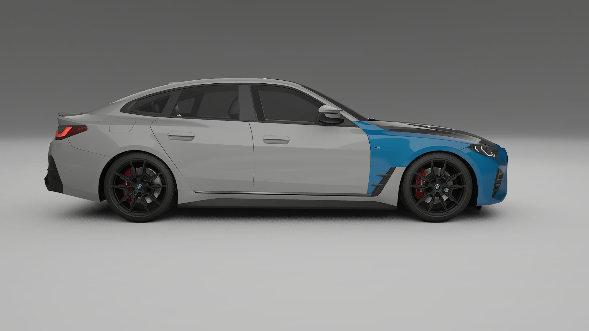 BMW I4 G26 M-Package PPF Fólie na auto | CrystalGuard Přední kit s karbonovou kapotou
