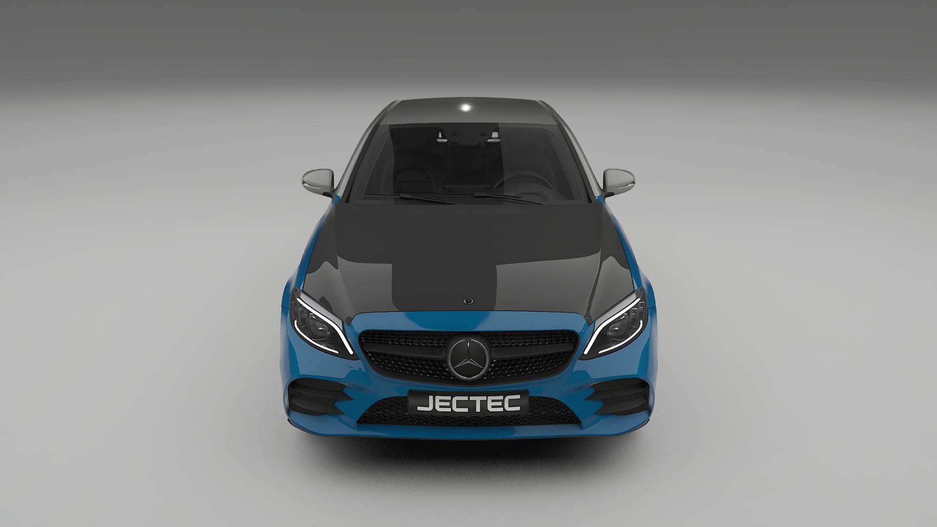 Mercedes C-class W205 AMG sedan PPF Fólie na auto | CrystalGuard Přední kit s karbonovou kapotou