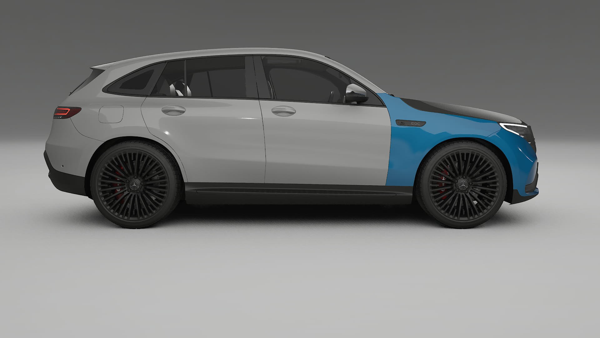 Mercedes EQC AMG PPF Fólie na auto | CrystalGuard Přední kit s karbonovou kapotou