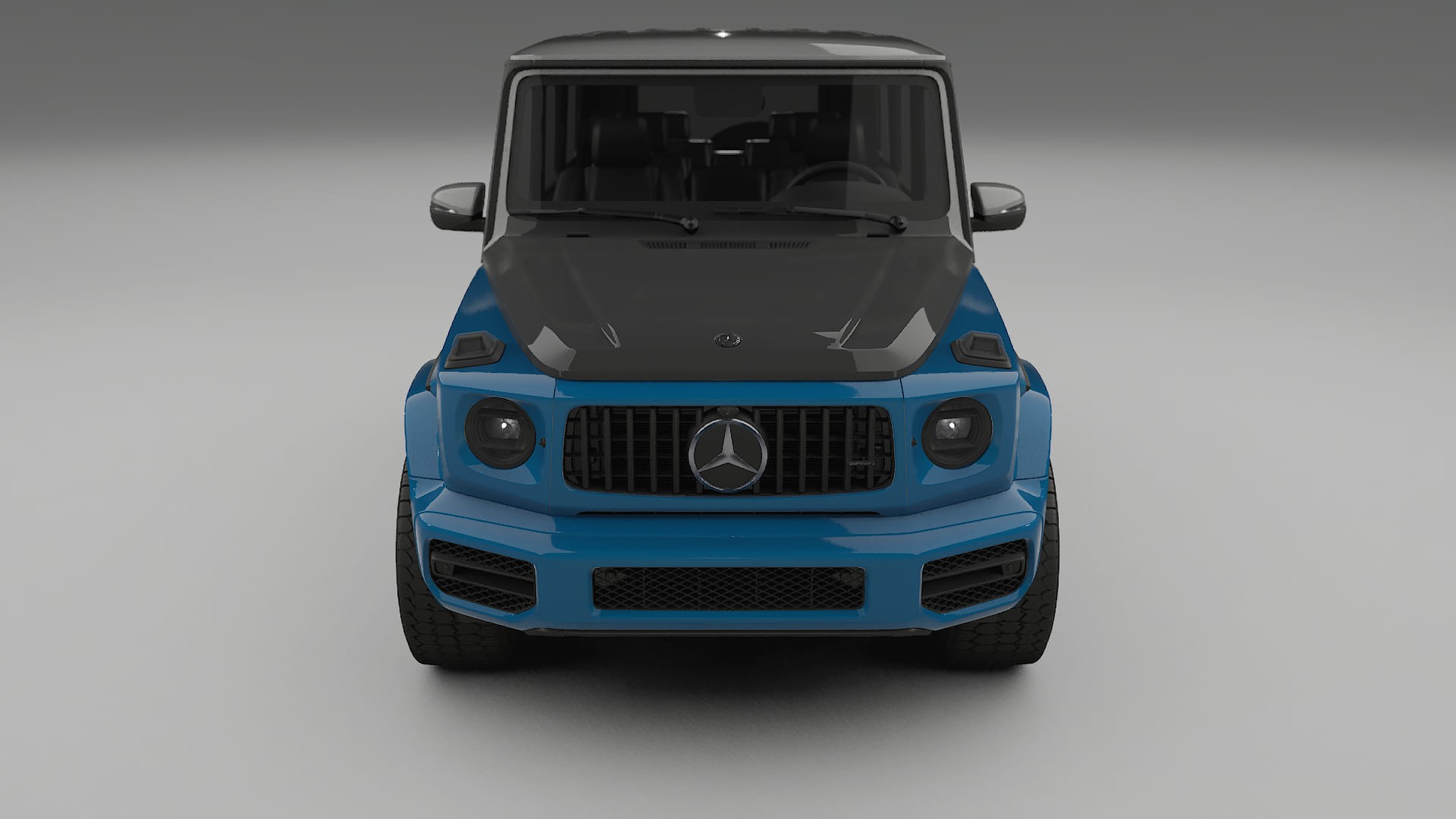 Mercedes G63 AMG W463A PPF Fólie na auto | CrystalGuard Přední kit s karbonovou kapotou