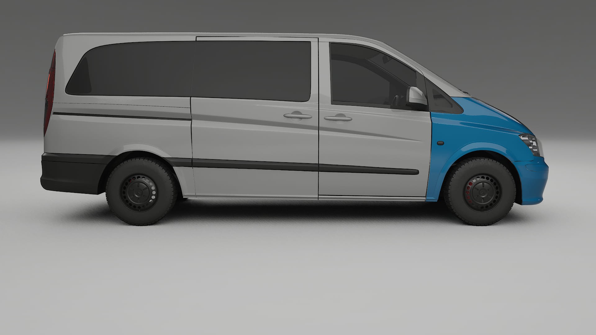 Mercedes Vito Short W639 facelift PPF Fólie na auto | CrystalGuard Přední kit s karbonovou kapotou