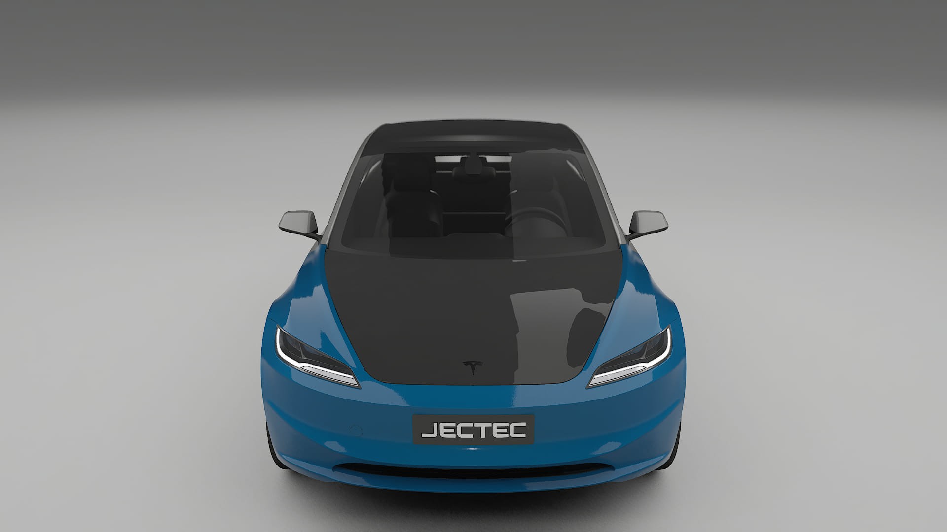 Tesla Model 3 Highland PPF Fólie na auto | CrystalGuard Přední kit s karbonovou kapotou