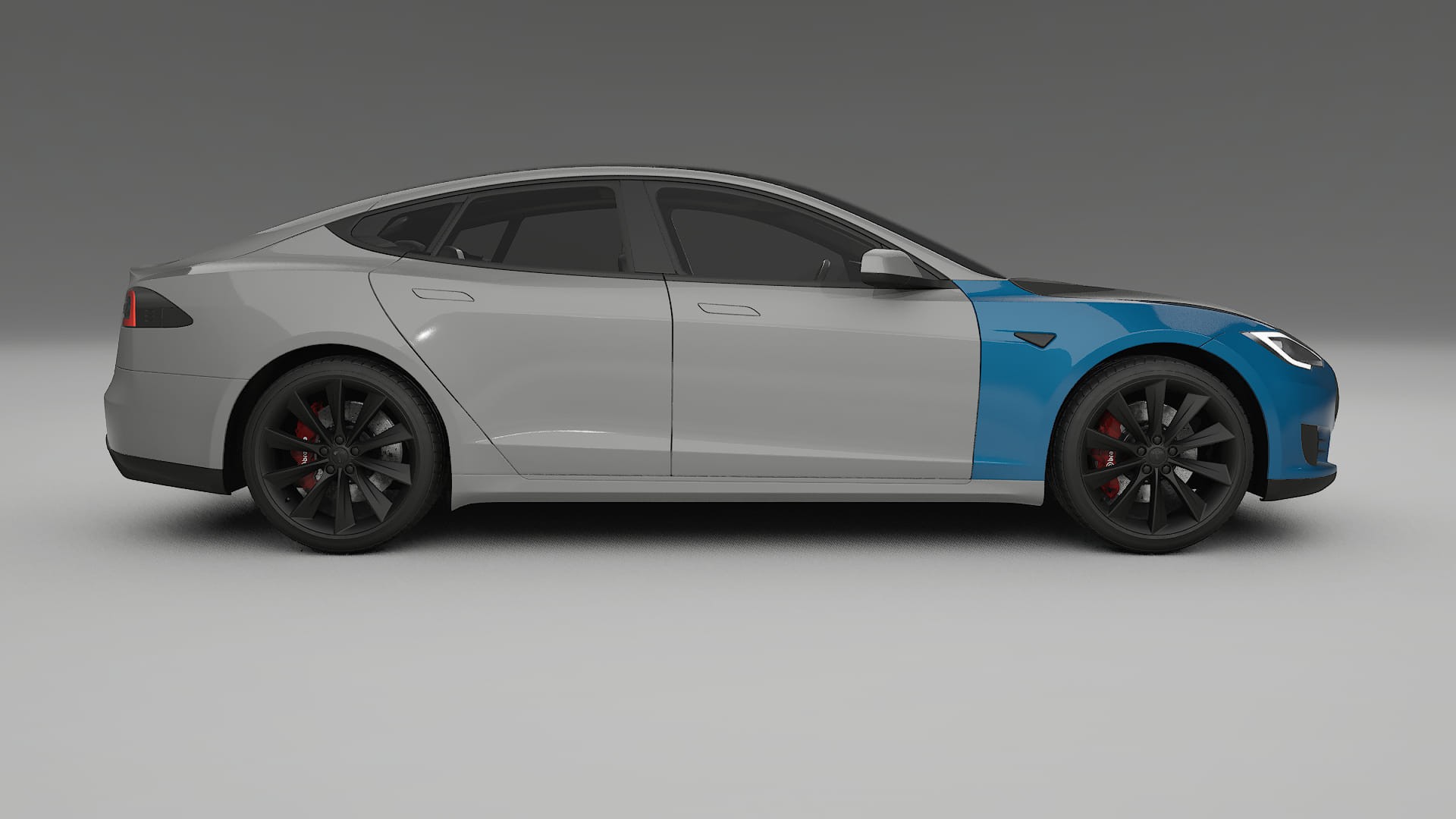 Tesla Model-S PPF Fólie na auto | CrystalGuard Přední kit s karbonovou kapotou 2