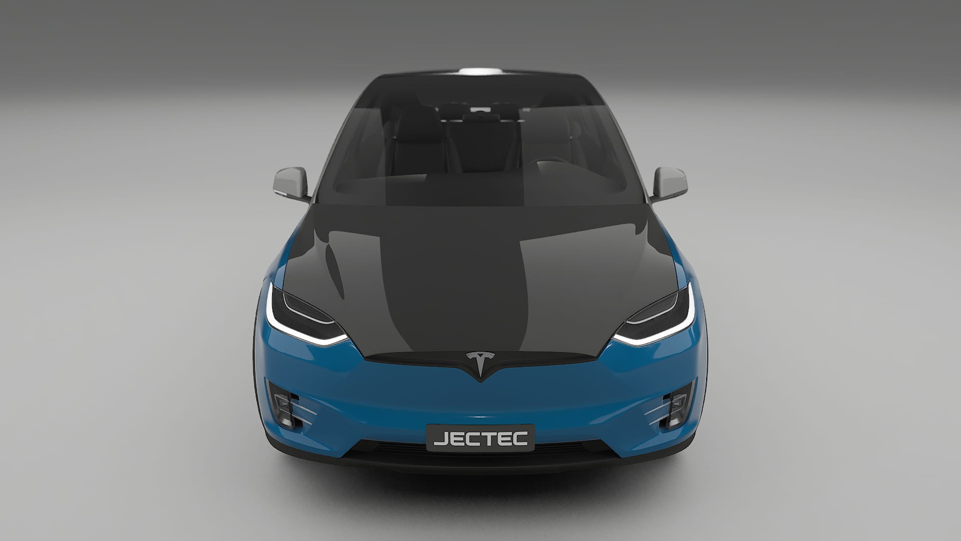 Tesla Model X PPF Fólie na auto | CrystalGuard Přední kit s karbonovou kapotou