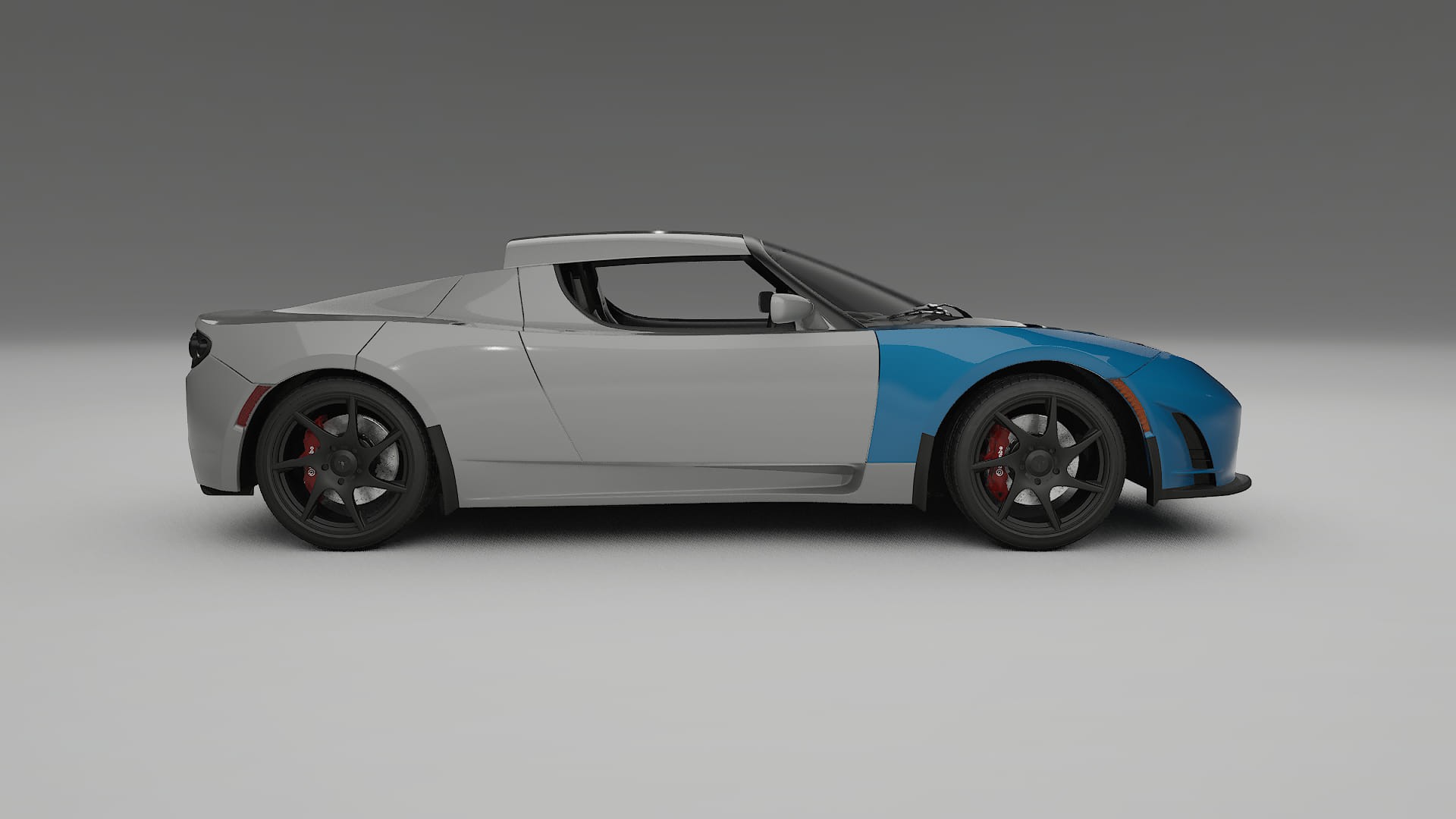 Tesla Roadster 2.5 PPF Fólie na auto | CrystalGuard Přední kit s karbonovou kapotou