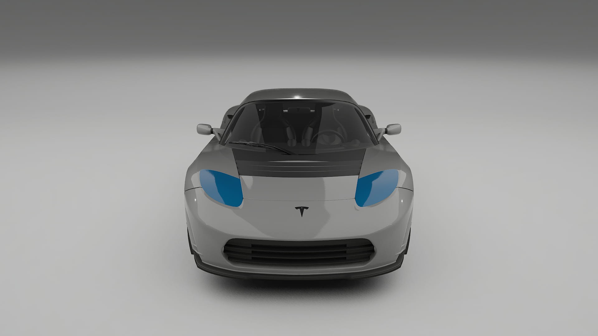 Tesla Roadster 2.5 PPF Fólie na auto | CrystalGuard Přední kit s karbonovou kapotou