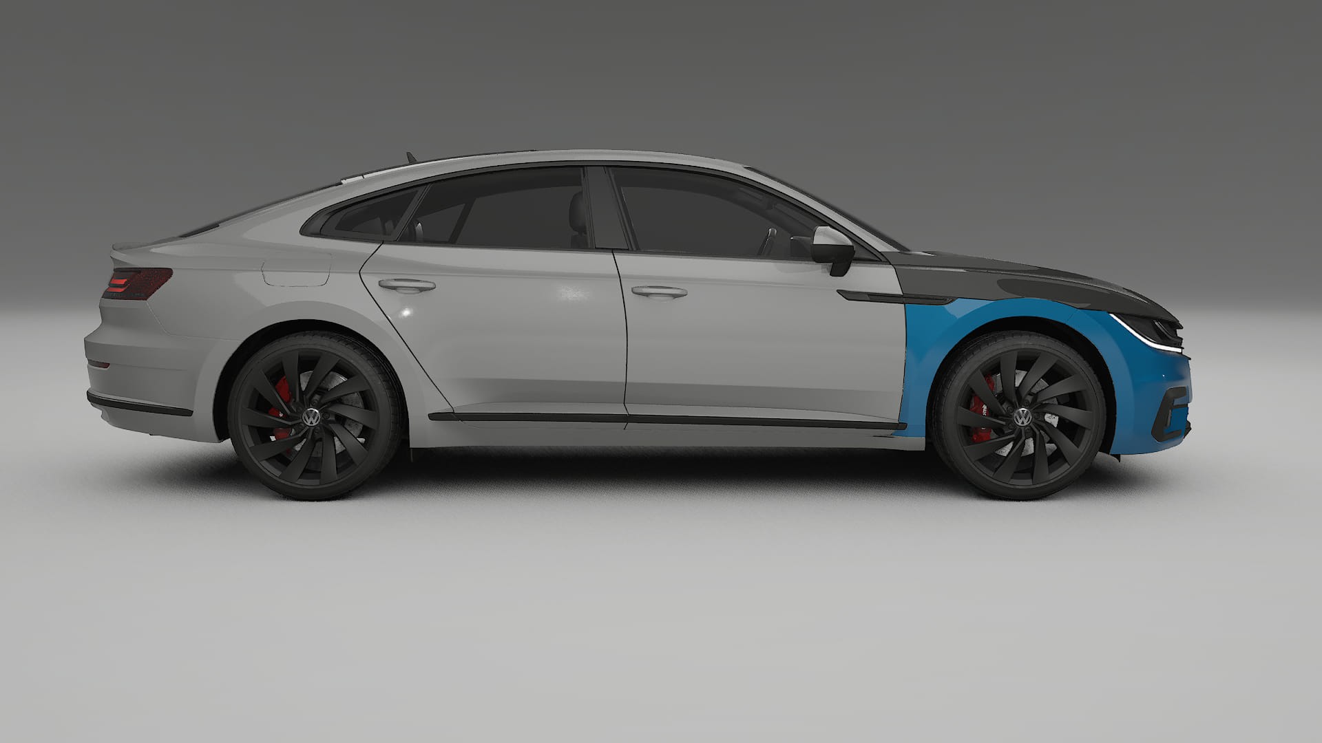 VW Arteon R 3H prefacelift PPF Fólie na auto | CrystalGuard Přední kit s karbonovou kapotou