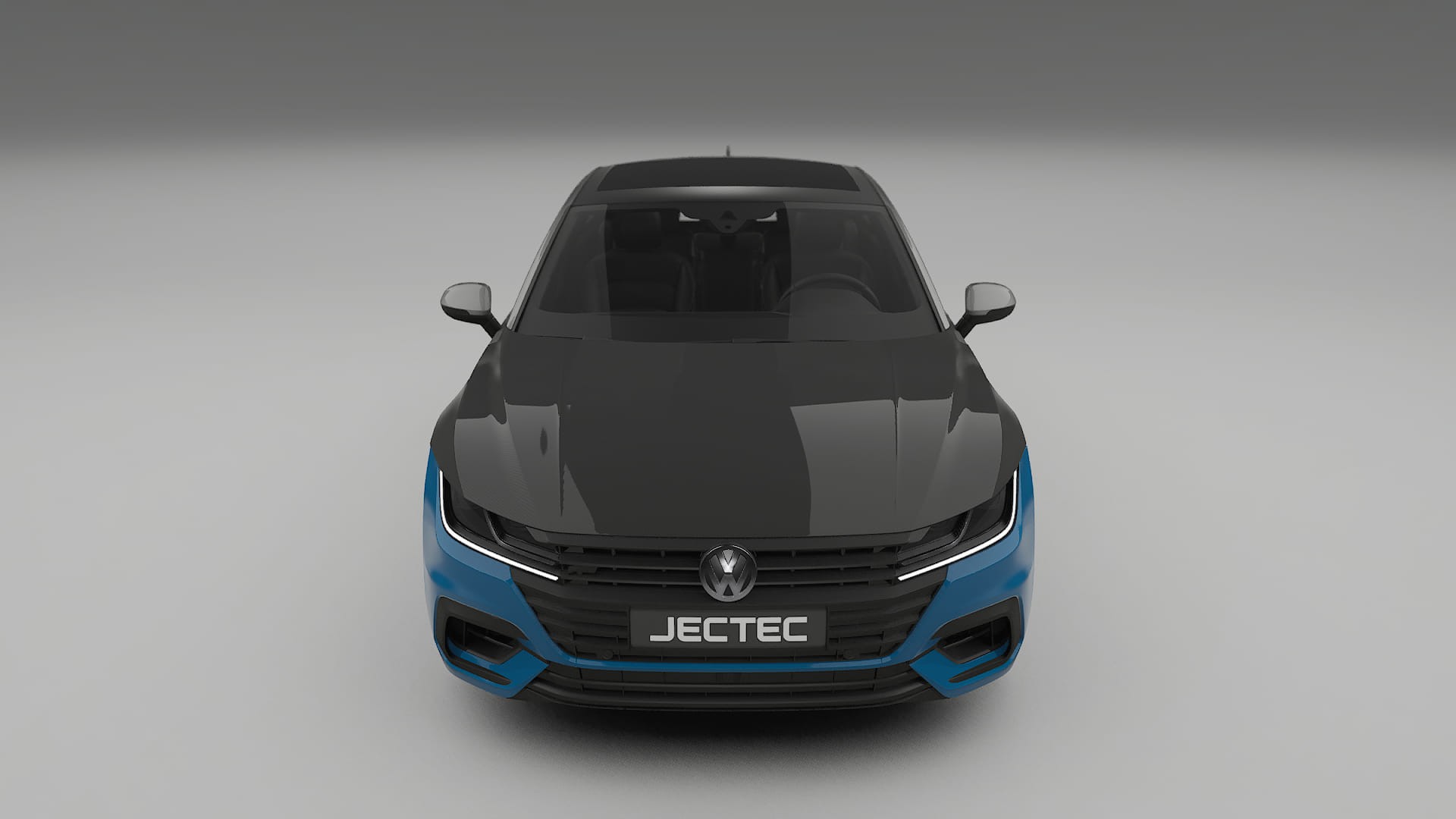 VW Arteon R 3H prefacelift PPF Fólie na auto | CrystalGuard Přední kit s karbonovou kapotou