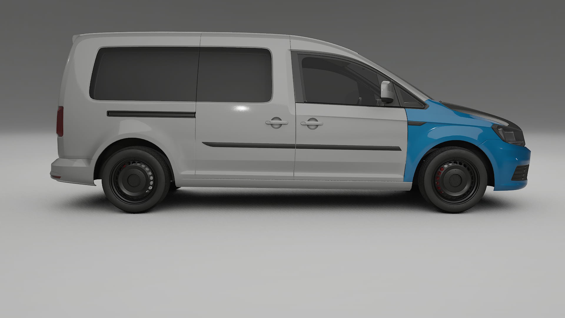 VW Caddy Maxi SB PPF Fólie na auto | CrystalGuard Přední kit s karbonovou kapotou
