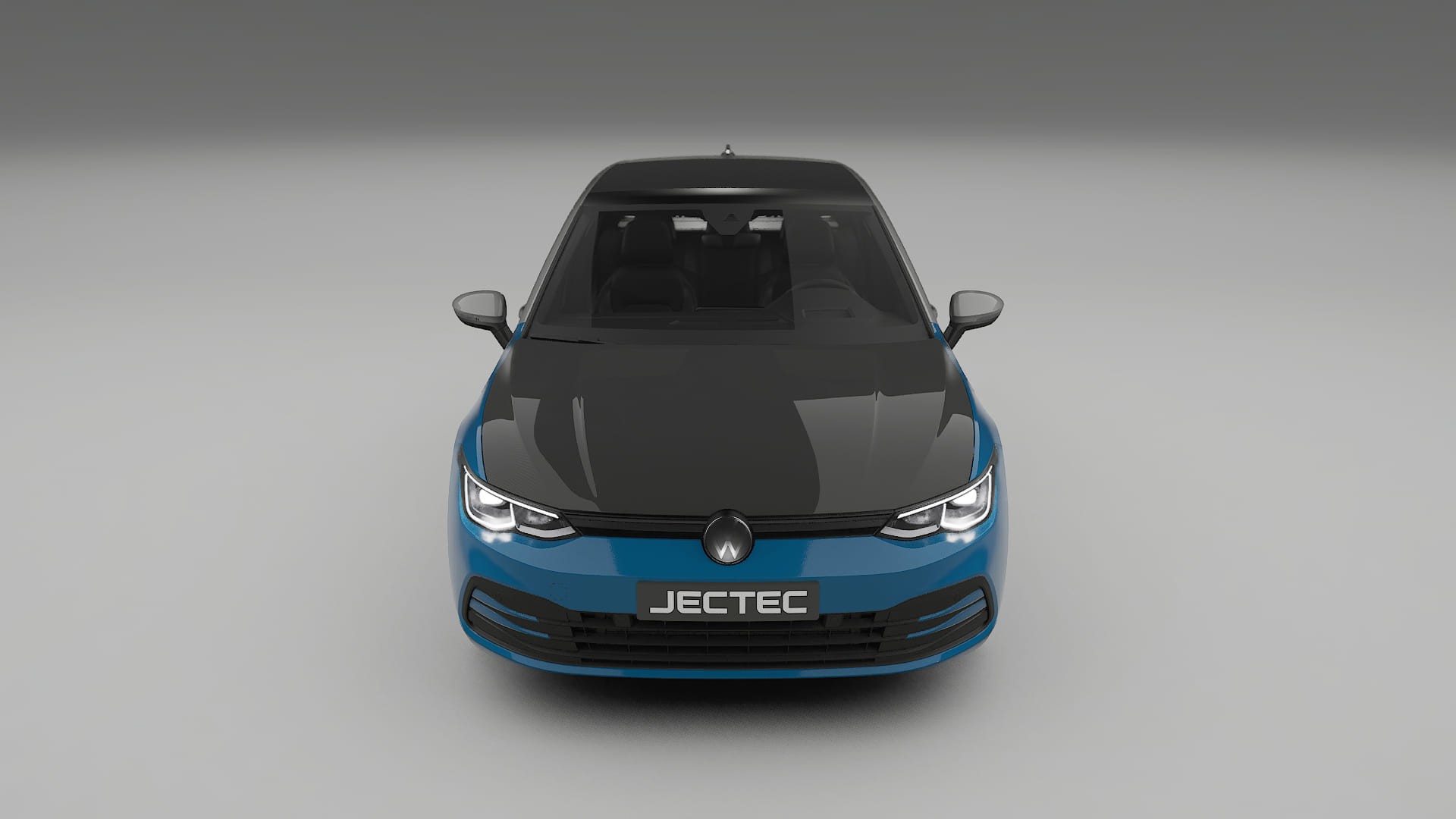 VW Golf Mk8 PPF Fólie na auto | CrystalGuard Přední kit s karbonovou kapotou