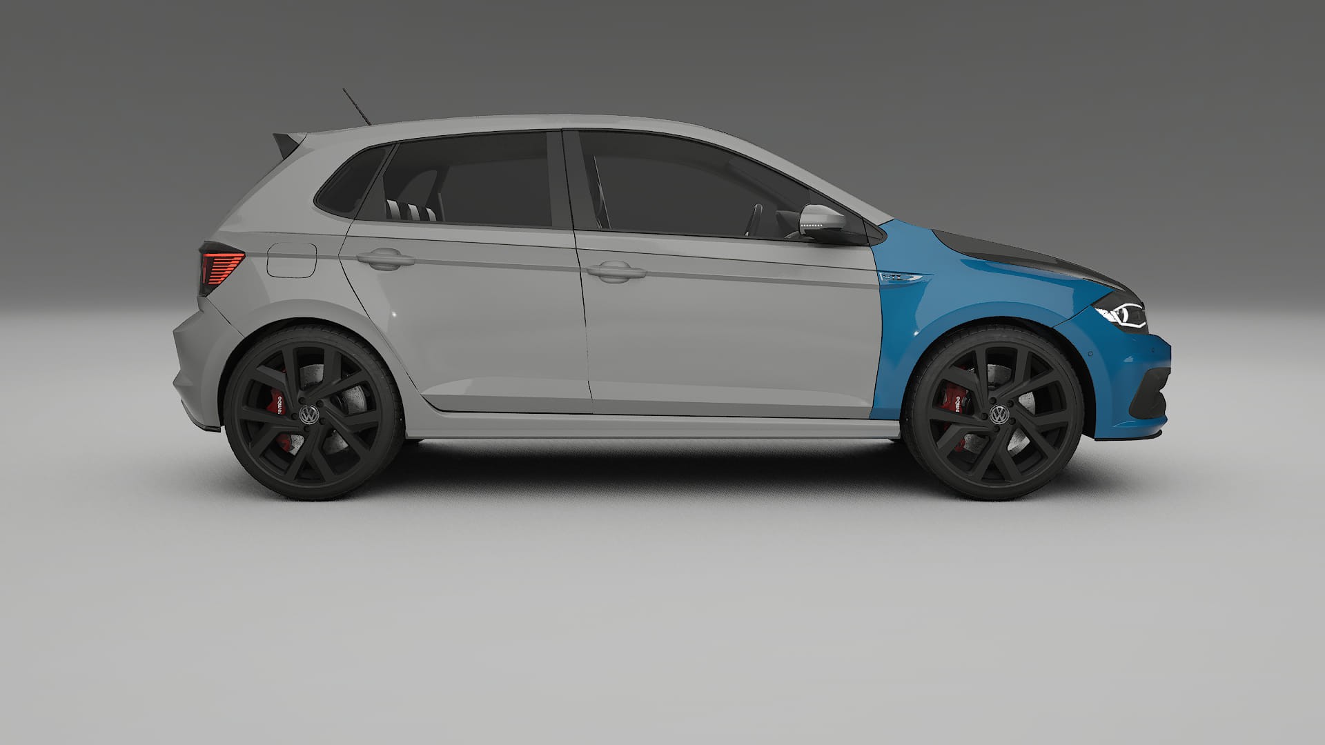 VW Polo GTI VI PPF Fólie na auto | CrystalGuard Přední kit s karbonovou kapotou