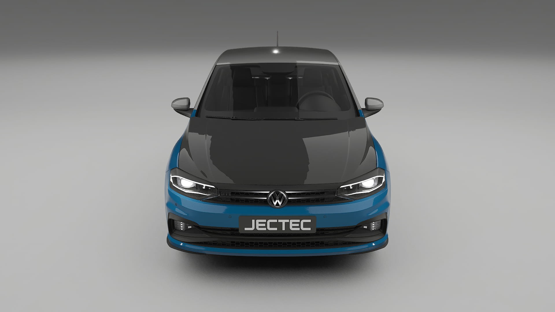 VW Polo GTI VI PPF Fólie na auto | CrystalGuard Přední kit s karbonovou kapotou