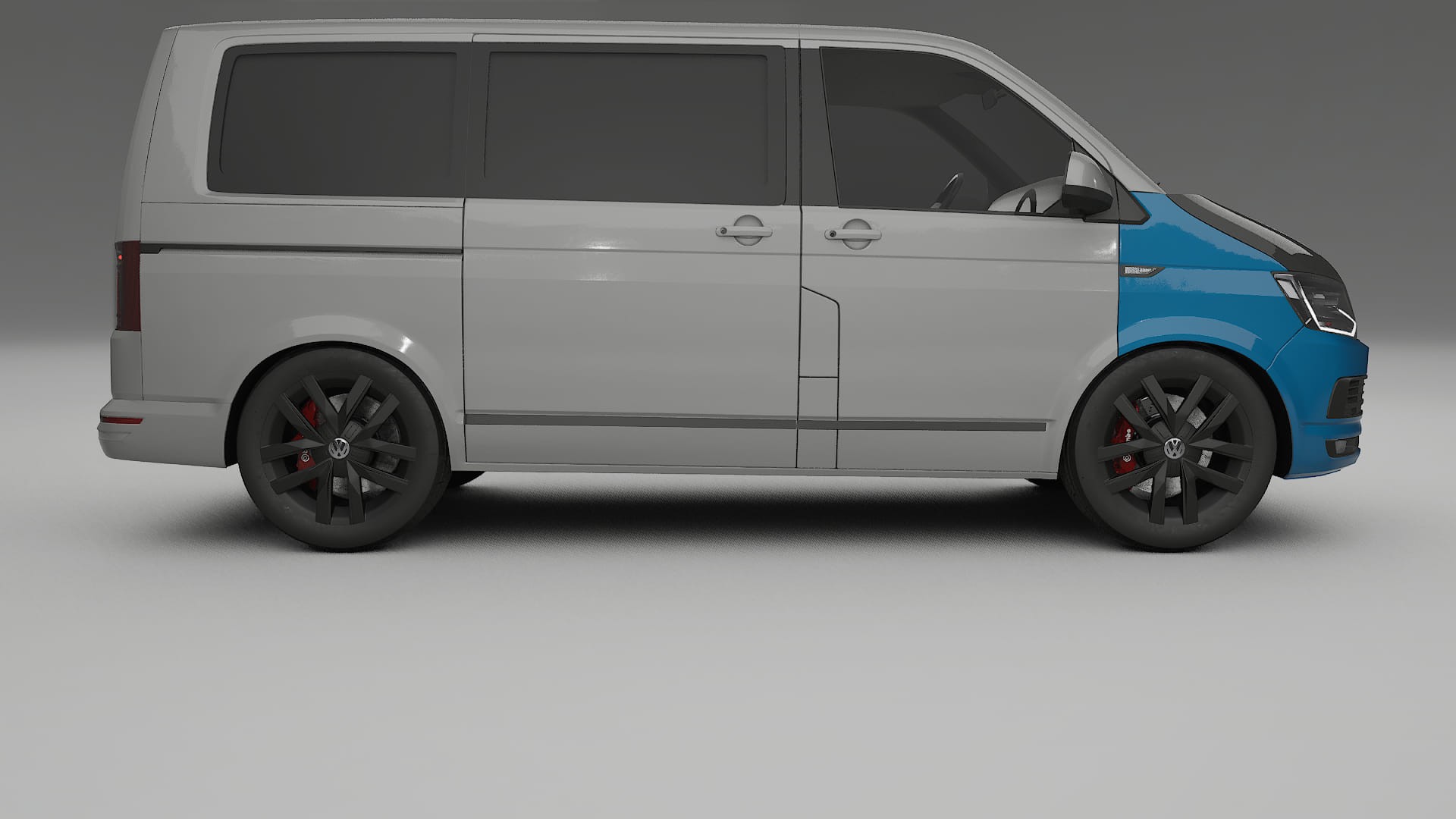 VW Transporter T6 Multivan PPF Fólie na auto | CrystalGuard Přední kit s karbonovou kapotou