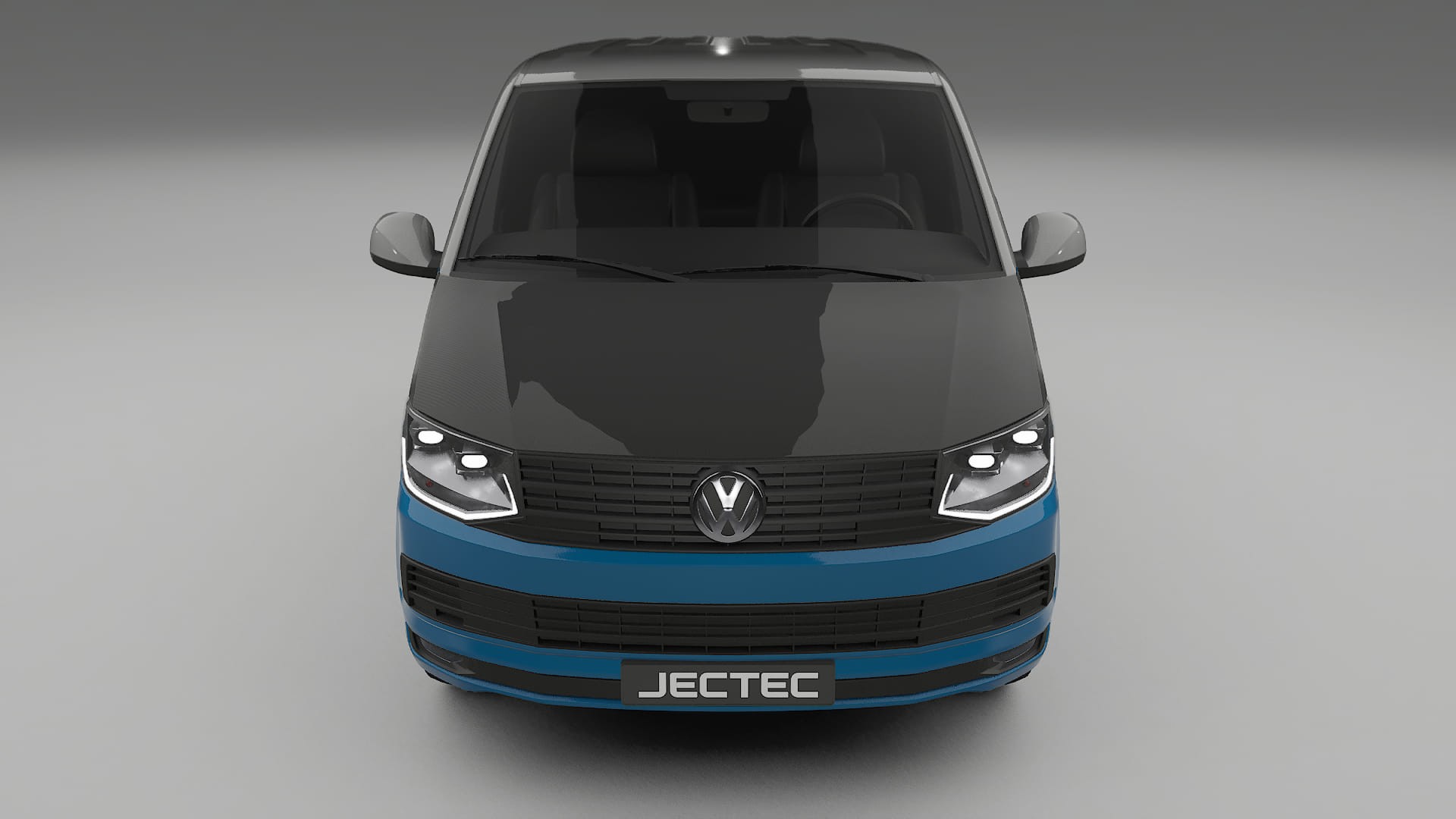 VW Transporter T6 Multivan PPF Fólie na auto | CrystalGuard Přední kit s karbonovou kapotou