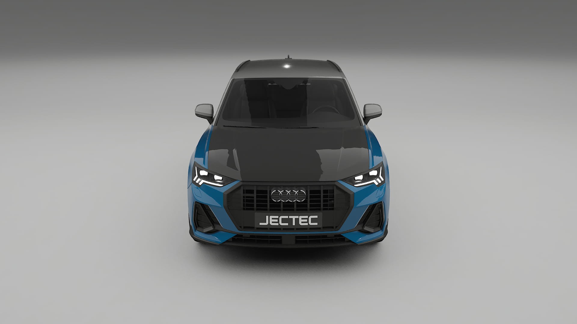Audi Q3 S-Line F3 PPF Fólie na auto | CrystalGuard Přední kit s karbonovou kapotou