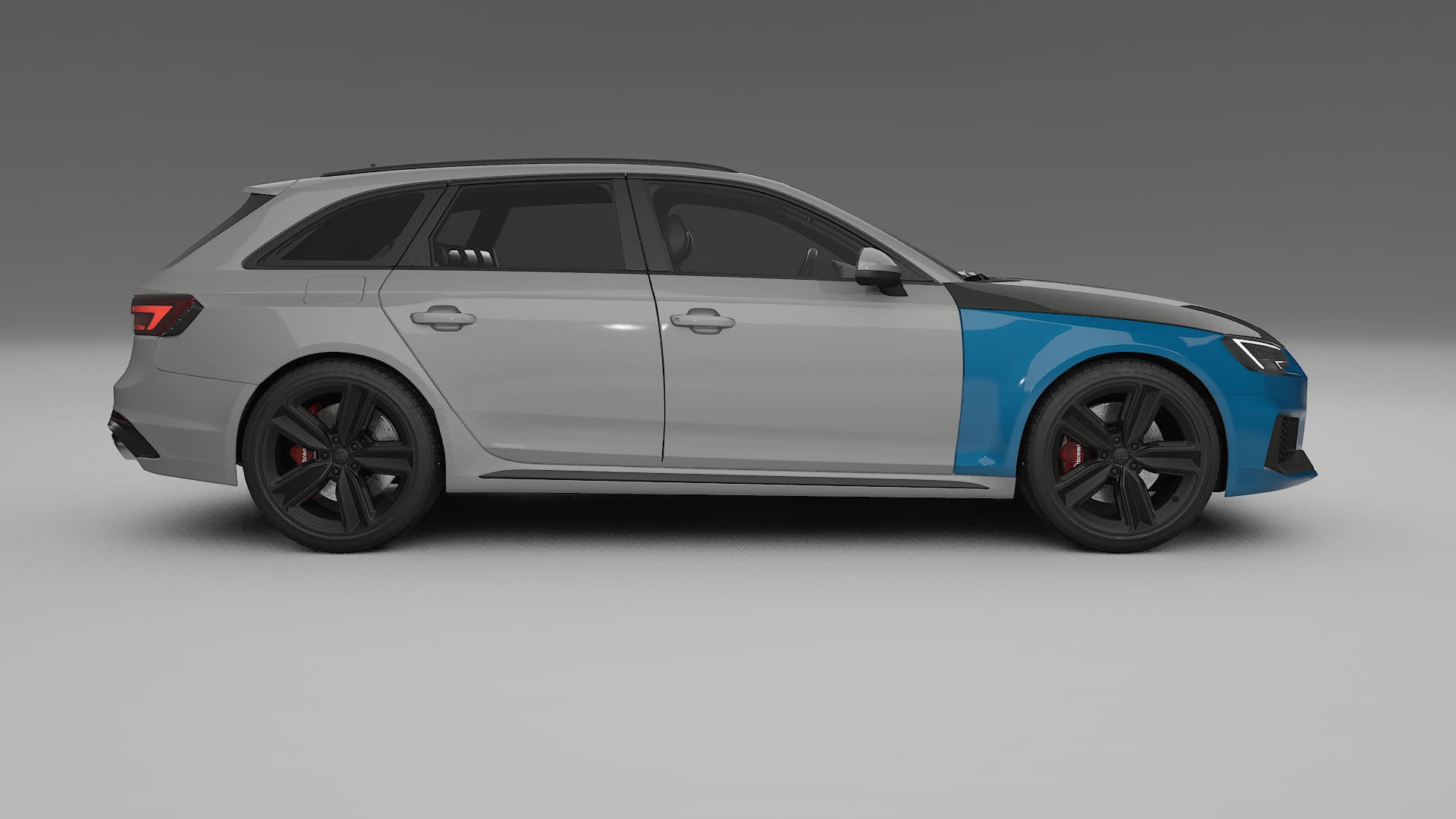 Audi RS4 Avant B9 prefacelift PPF Fólie na auto | CrystalGuard Přední kit s karbonovou kapotou
