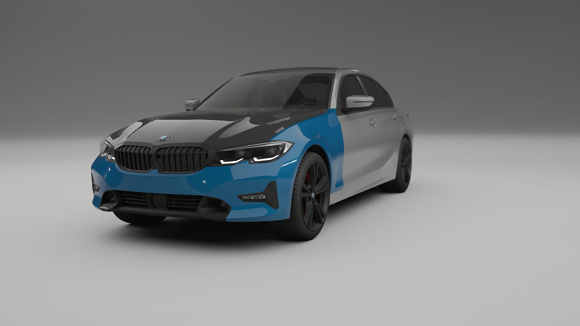 BMW 3 G20 prefacelift PPF Fólie na auto | CrystalGuard Přední kit s karbonovou kapotou