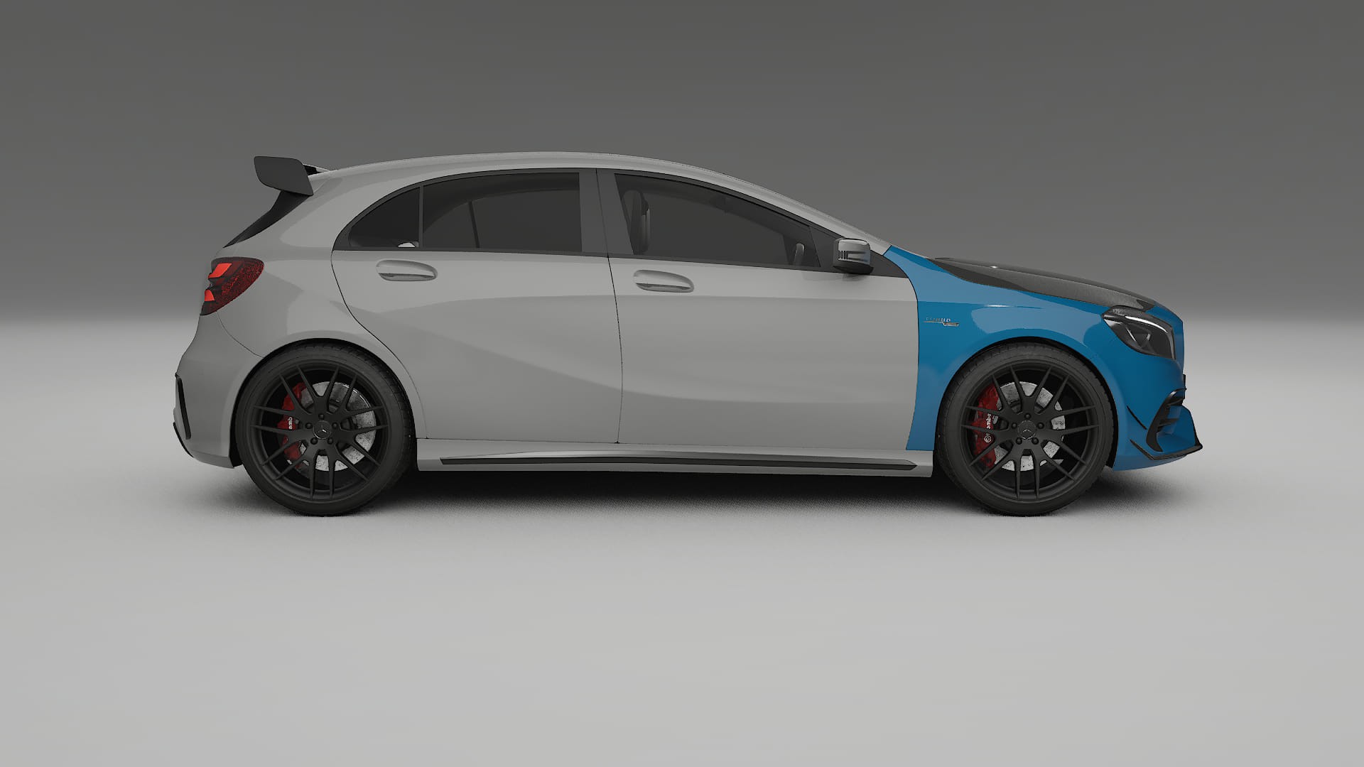 Mercedes A45 AMG W176 PPF Fólie na auto | CrystalGuard Přední kit s karbonovou kapotou