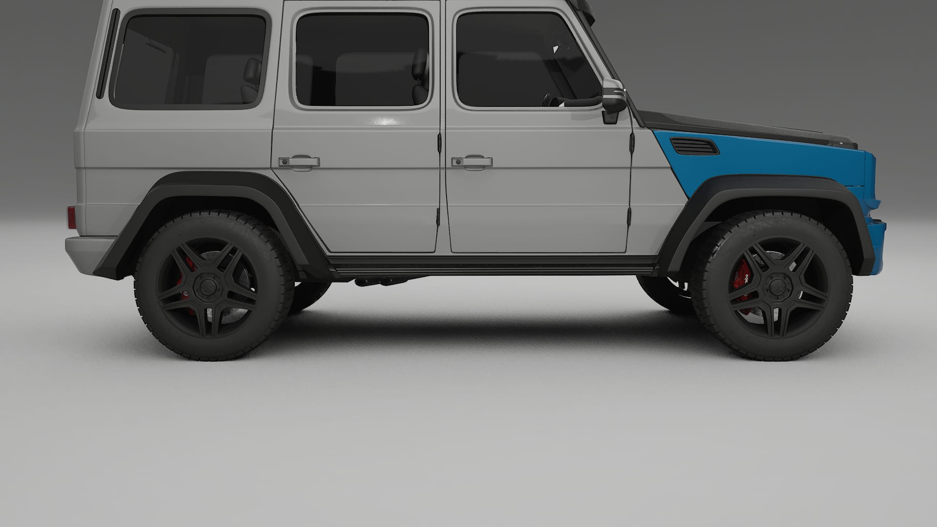 Mercedes G-class 4x4 W463 PPF Fólie na auto | CrystalGuard Přední kit s karbonovou kapotou