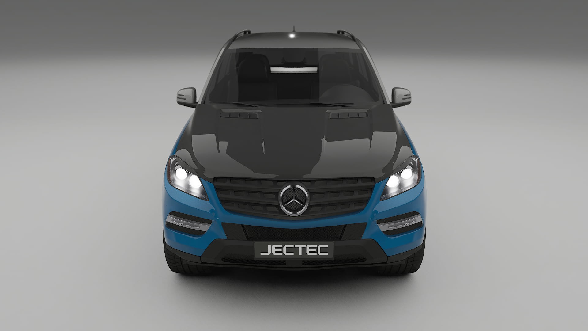 Mercedes M-class W166 PPF Fólie na auto | CrystalGuard Přední kit s karbonovou kapotou