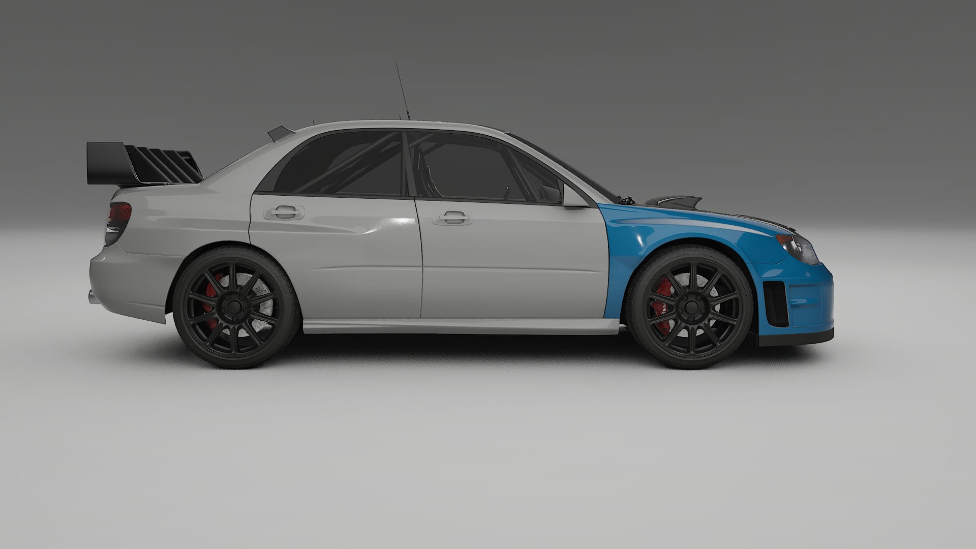 Subaru Impreza WRC GD PPF Fólie na auto | CrystalGuard Přední kit s karbonovou kapotou