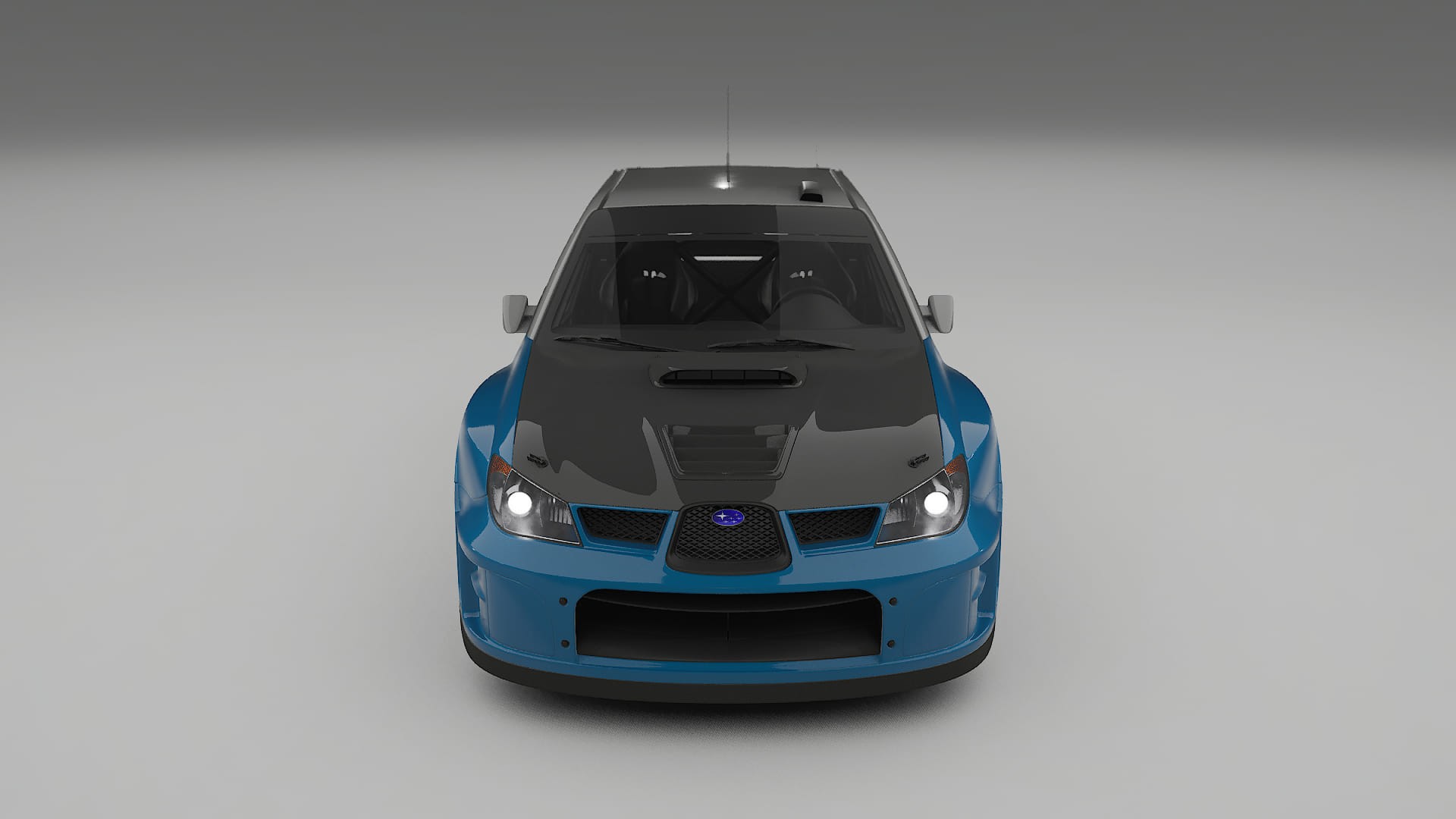 Subaru Impreza WRC GD PPF Fólie na auto | CrystalGuard Přední kit s karbonovou kapotou