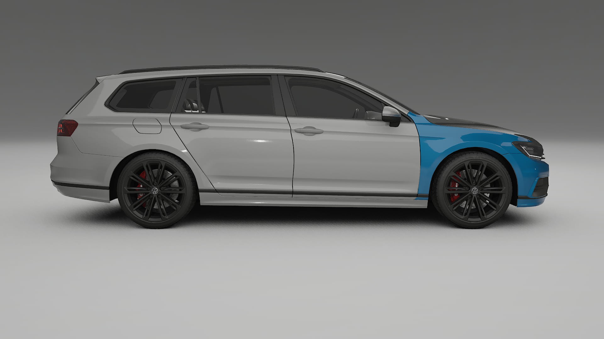 VW Passat VariantR B8 PPF Fólie na auto | CrystalGuard Přední kit s karbonovou kapotou