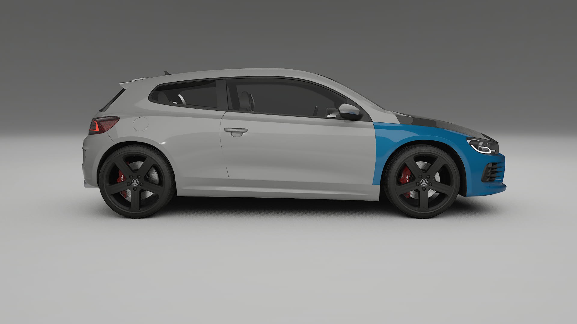 VW Scirocco R III PPF Fólie na auto | CrystalGuard Přední kit s karbonovou kapotou