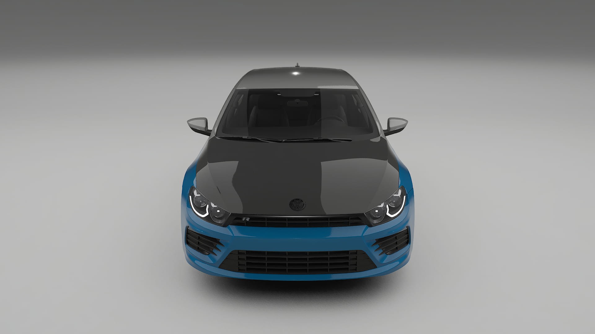 VW Scirocco R III PPF Fólie na auto | CrystalGuard Přední kit s karbonovou kapotou