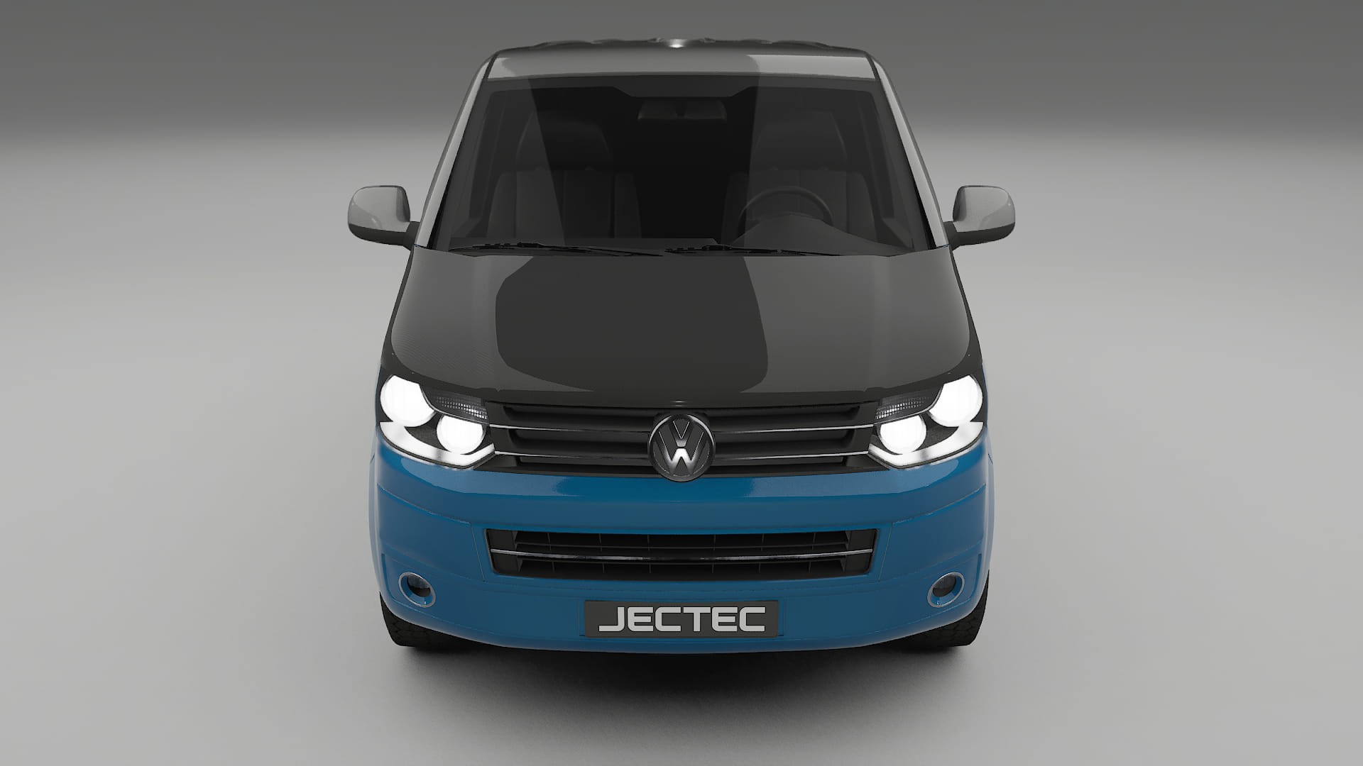 VW Transporter T5 Caravelle PPF Fólie na auto | CrystalGuard Přední kit s karbonovou kapotou