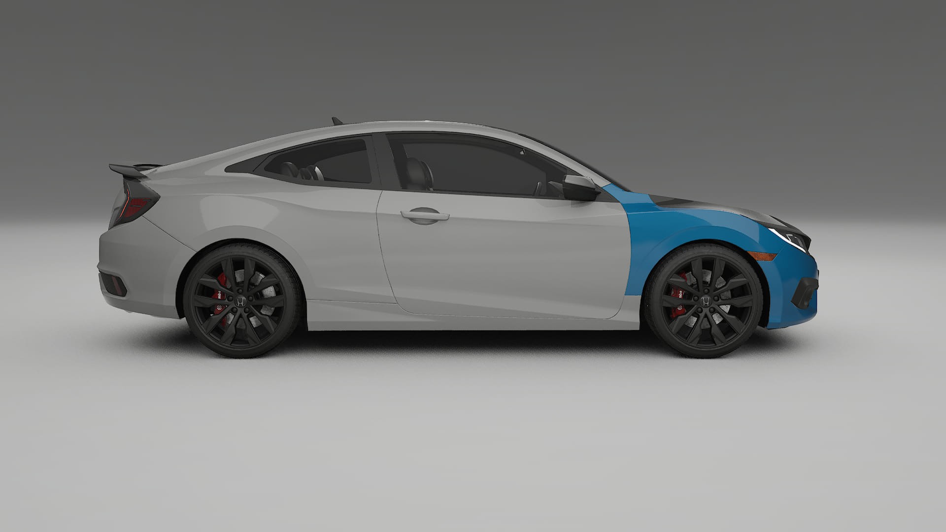 Honda Civic coupe prefacelift PPF Fólie na auto | CrystalGuard Přední kit s karbonovou kapotou