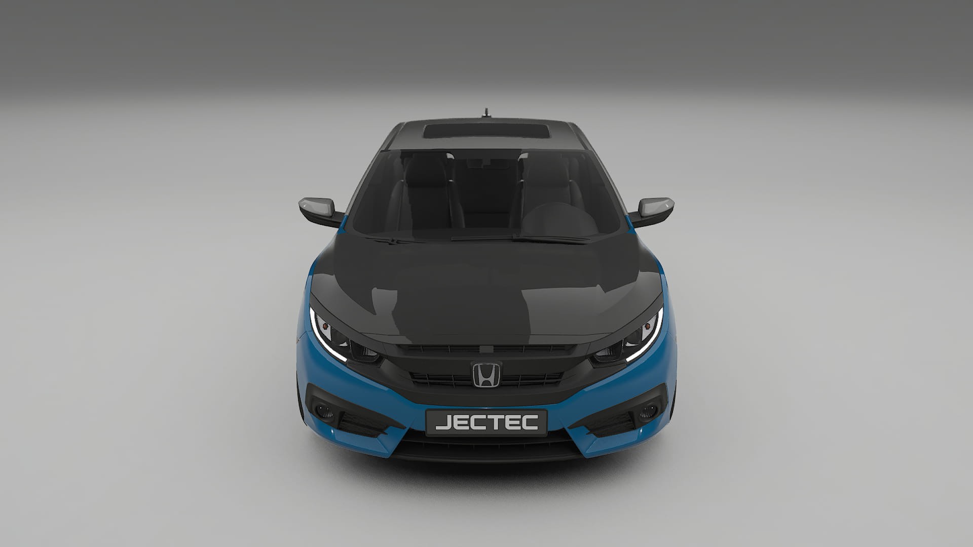 Honda Civic coupe prefacelift PPF Fólie na auto | CrystalGuard Přední kit s karbonovou kapotou