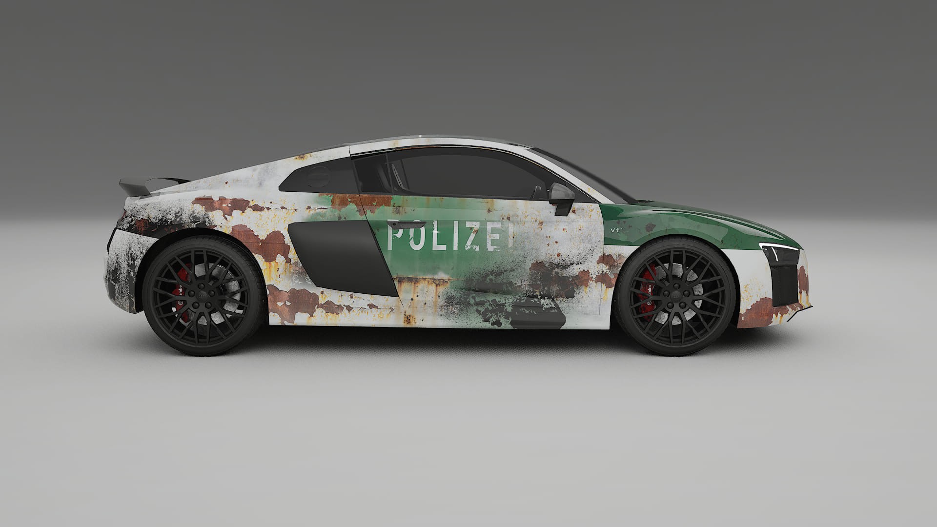 Audi R8 typ-4S prefacelift COBRA 11 – Designový Wrap PPF Fólie na auto - tisknutelný polyuretan