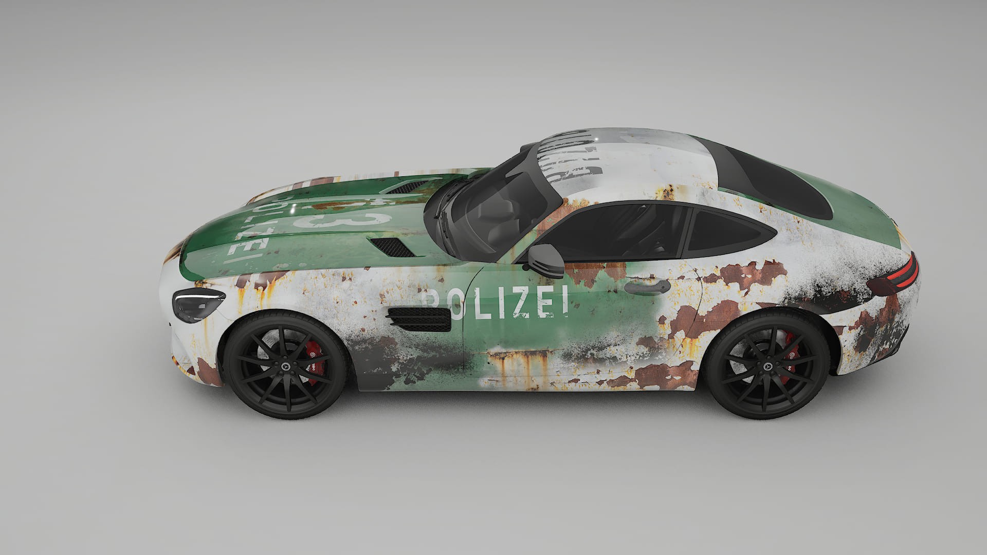 Mercedes AMG GT C190 Coupe COBRA 11 – Designový Wrap PPF Fólie na auto - tisknutelný polyuretan