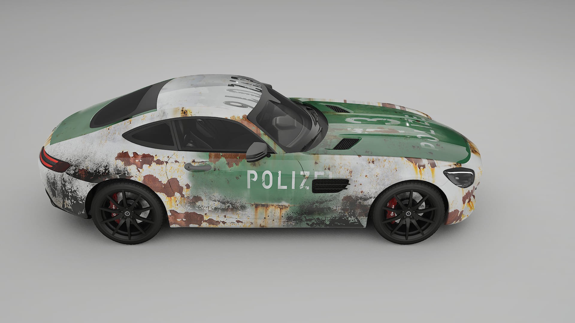 Mercedes AMG GT C190 Coupe COBRA 11 – Designový Wrap PPF Fólie na auto - tisknutelný polyuretan