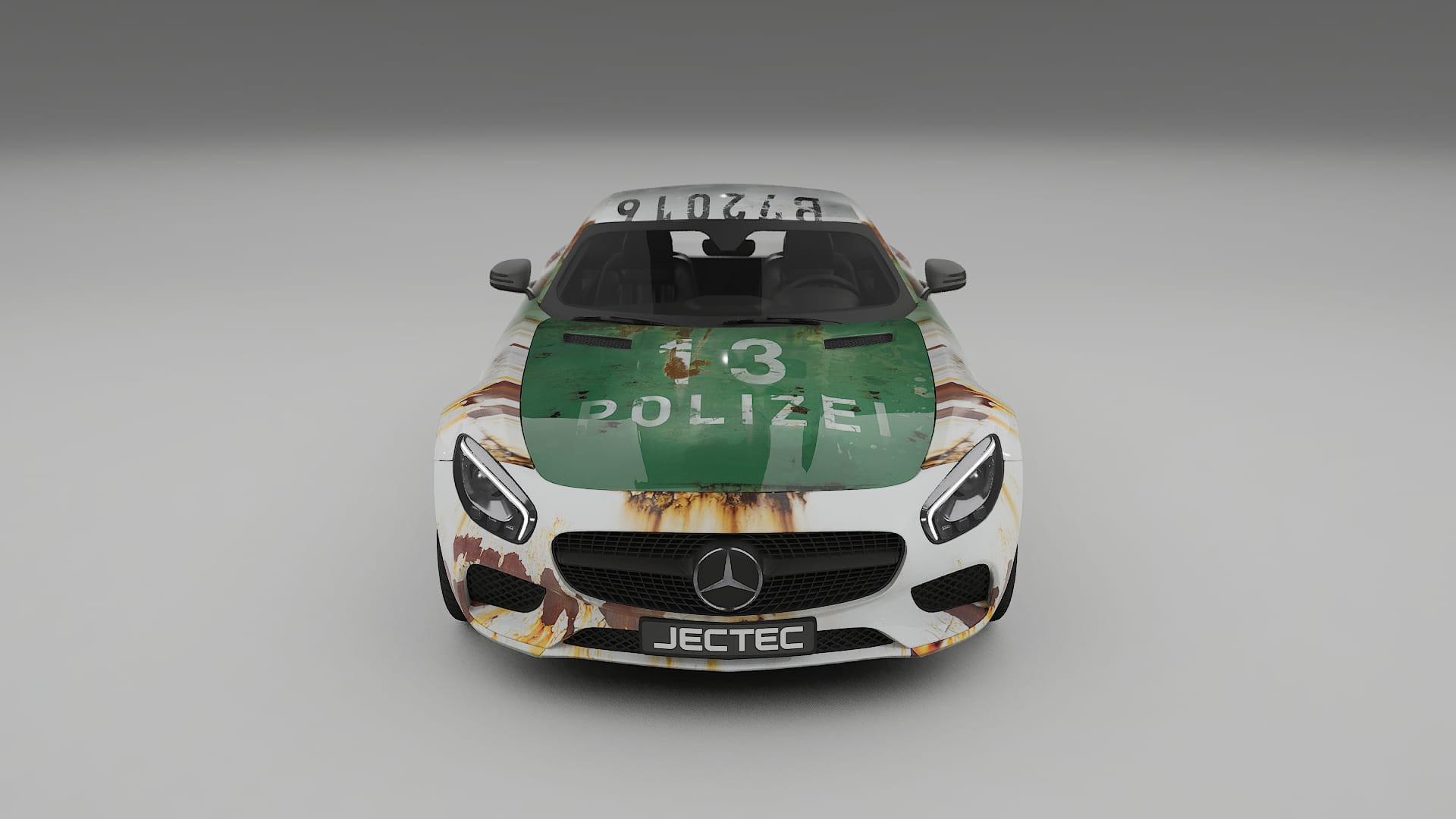 Mercedes AMG GT C190 Coupe COBRA 11 – Designový Wrap PPF Fólie na auto - tisknutelný polyuretan