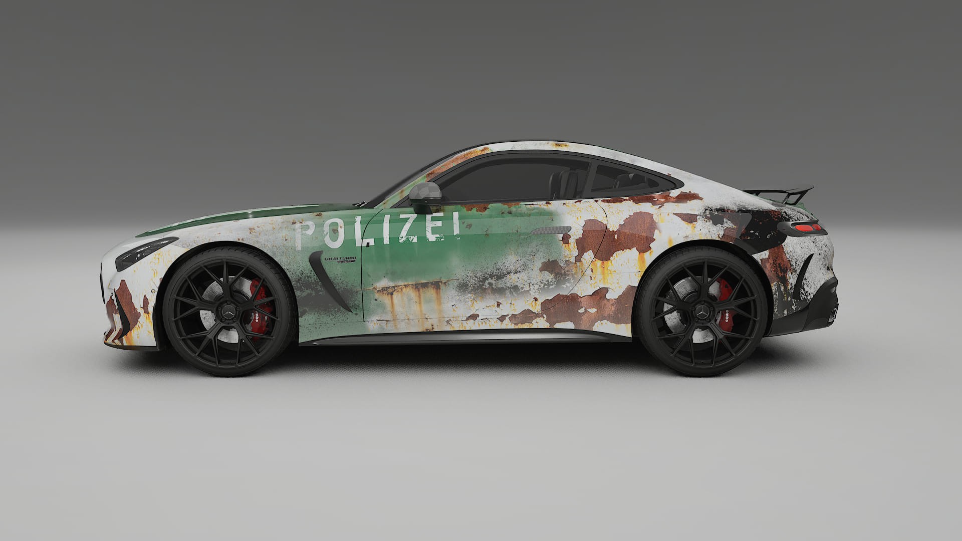 Mercedes AMG GT Coupe C192 COBRA 11 – Designový Wrap PPF Fólie na auto - tisknutelný polyuretan
