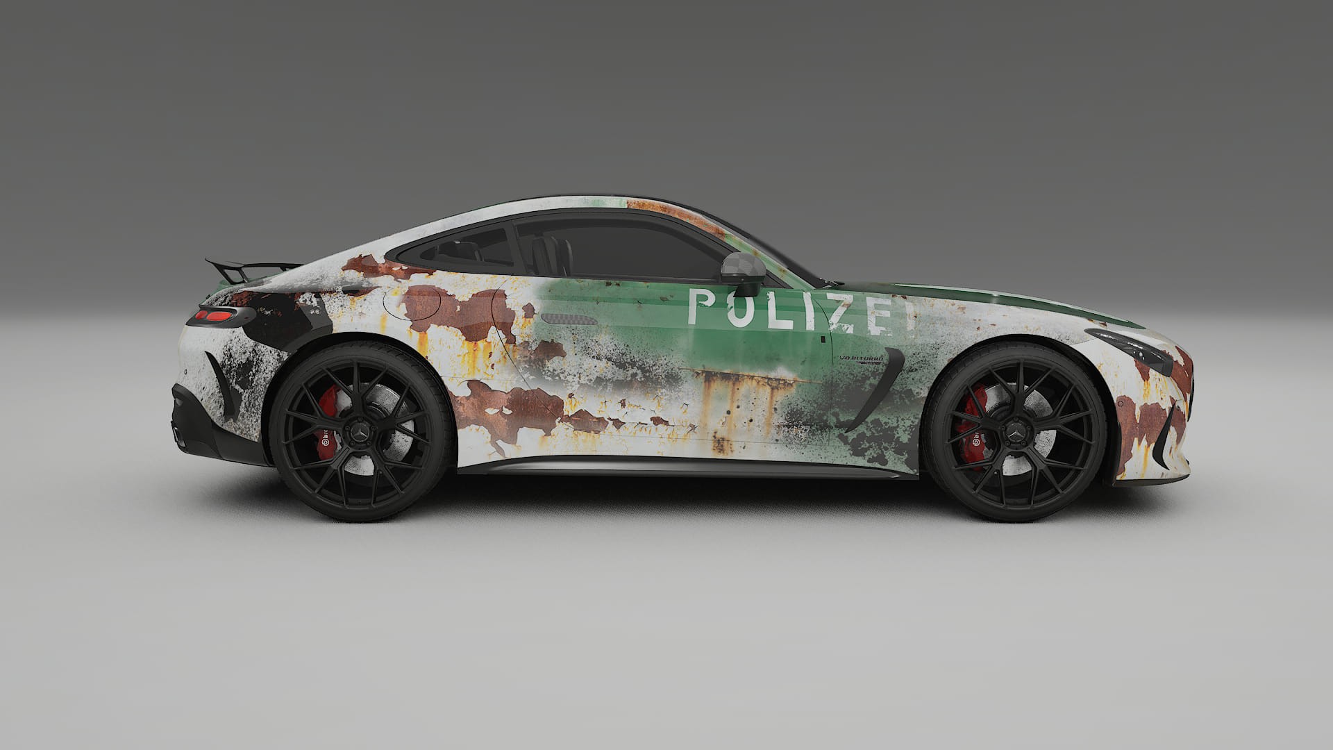Mercedes AMG GT Coupe C192 COBRA 11 – Designový Wrap PPF Fólie na auto - tisknutelný polyuretan