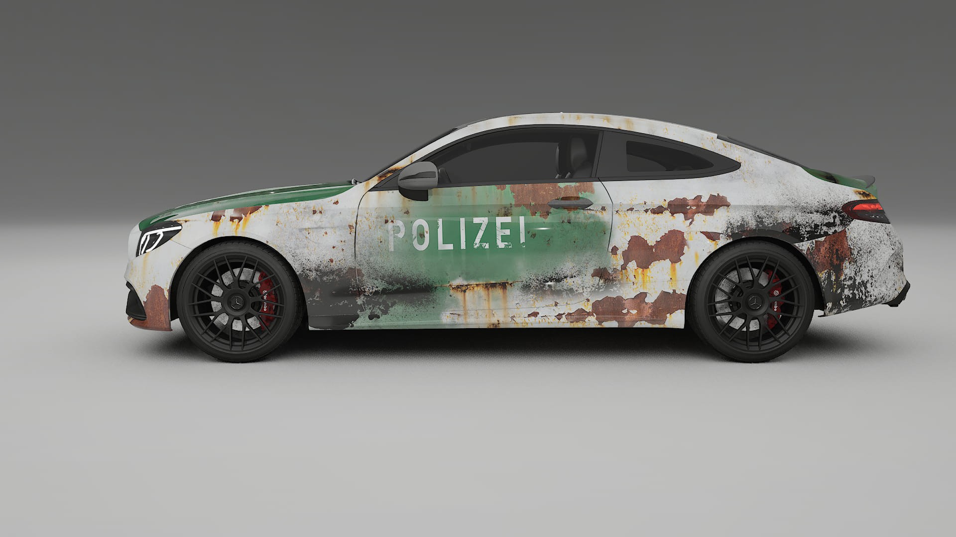 Mercedes C63 AMG W205 Coupe COBRA 11 – Designový Wrap PPF Fólie na auto - tisknutelný polyuretan