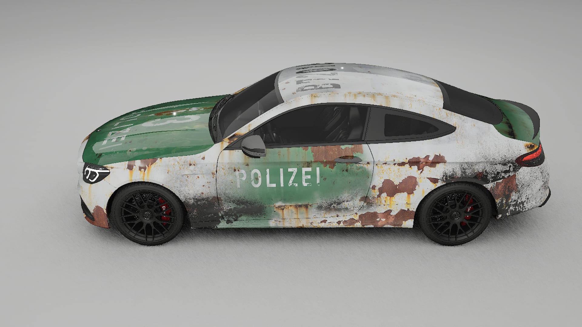 Mercedes C63 AMG W205 Coupe COBRA 11 – Designový Wrap PPF Fólie na auto - tisknutelný polyuretan