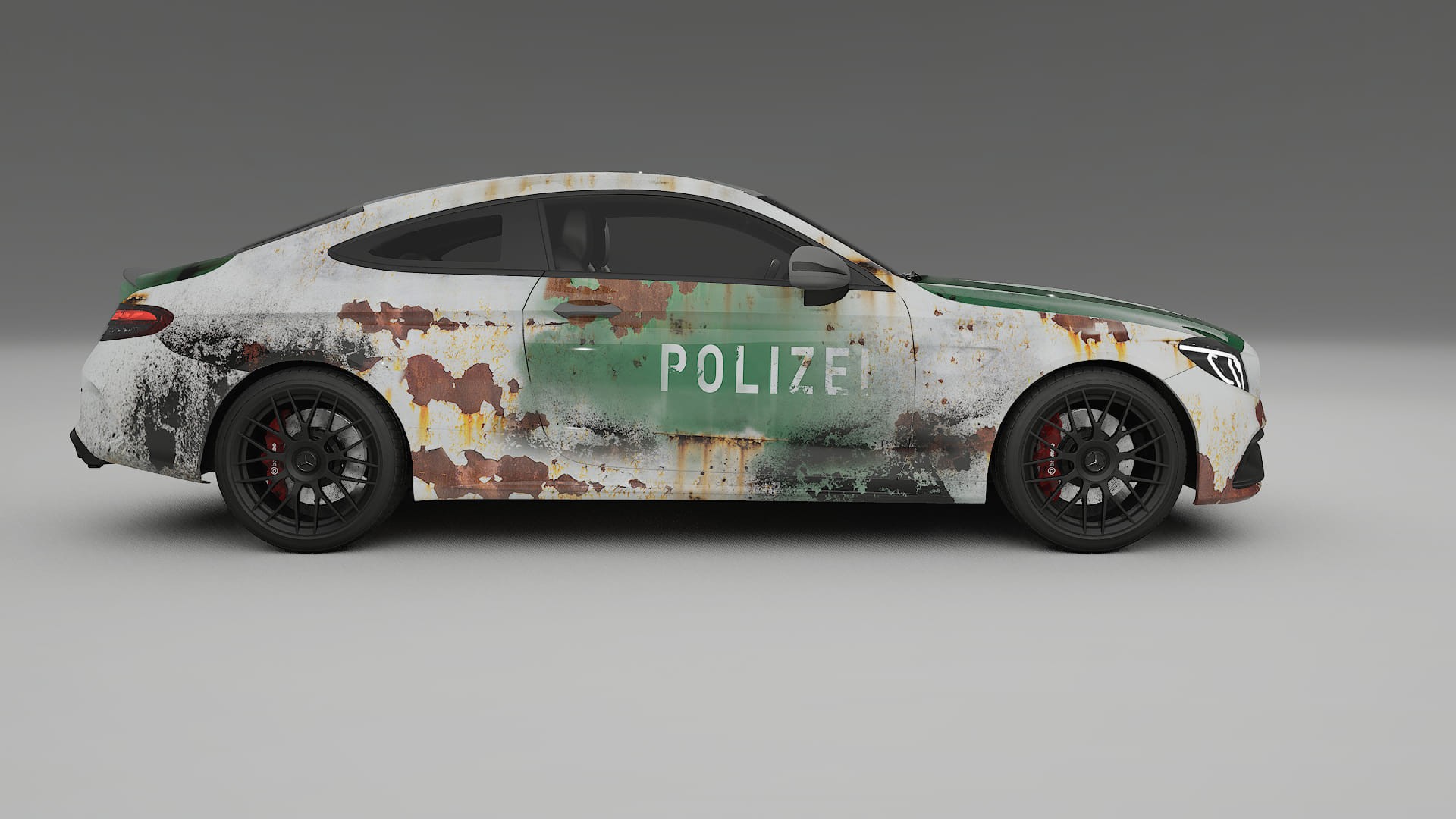 Mercedes C63 AMG W205 Coupe COBRA 11 – Designový Wrap PPF Fólie na auto - tisknutelný polyuretan