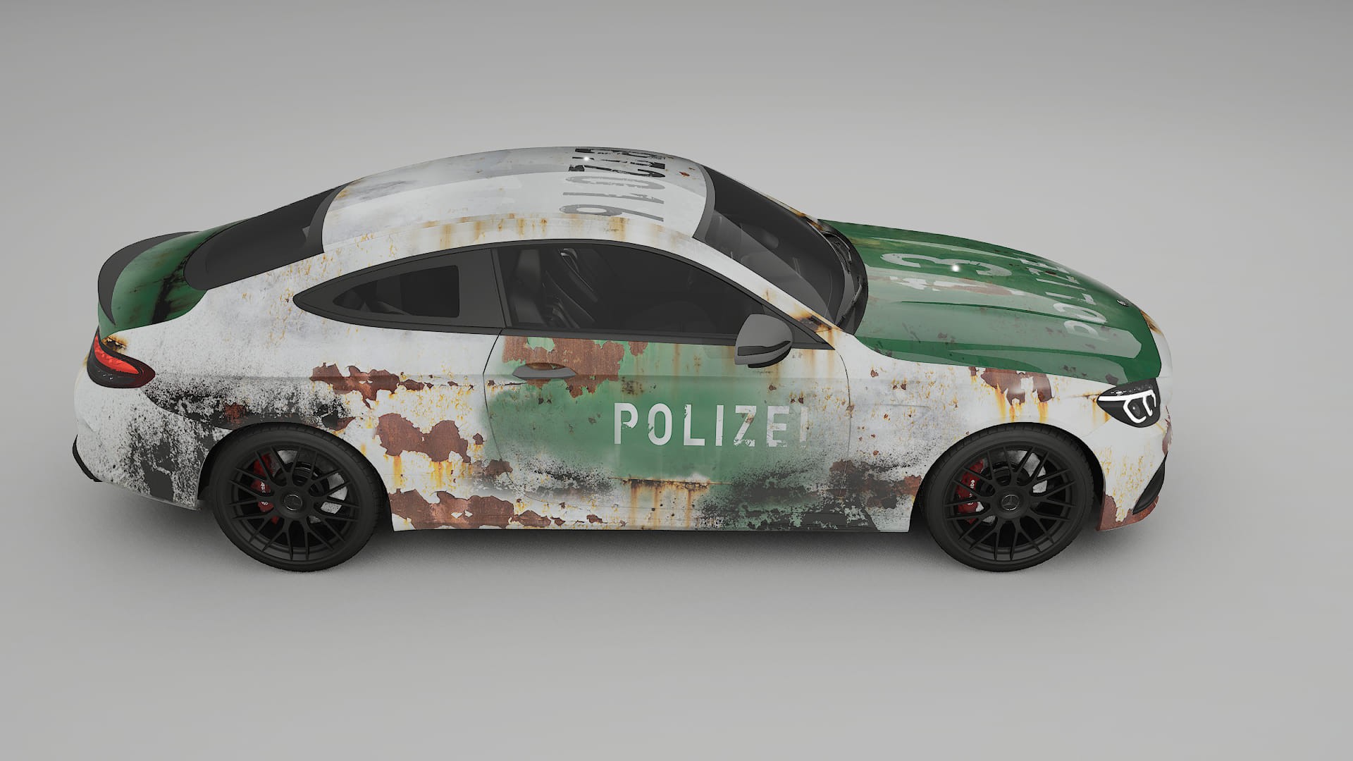 Mercedes C63 AMG W205 Coupe COBRA 11 – Designový Wrap PPF Fólie na auto - tisknutelný polyuretan