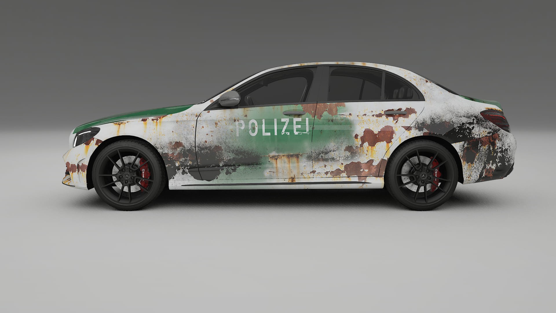 Mercedes C-class W205 AMG sedan COBRA 11 – Designový Wrap PPF Fólie na auto - tisknutelný polyuretan