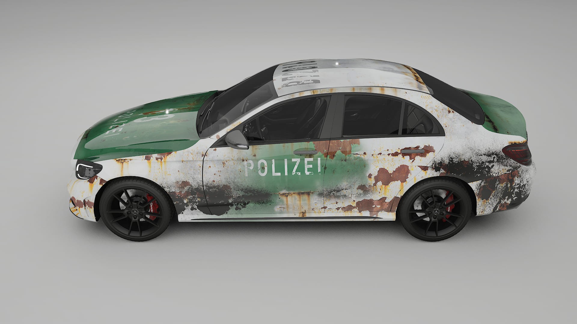 Mercedes C-class W205 AMG sedan COBRA 11 – Designový Wrap PPF Fólie na auto - tisknutelný polyuretan